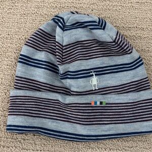 Striped Smartwool Beanie Hat